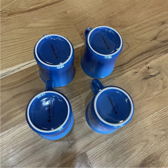 Le Creuset Set of 4 Stoneware Mugs Marseille - Picture 5 of 5